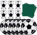 Súprava FUTBAL Futbalové taniere Poháre Obrúsky Narodeninová párty