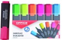 Zvýrazňovače Set Office Products 6 farieb v kufríku