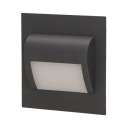Schodiskové svietidlo pod omietku čierna LED 1,5W 12V DC 30lm 3000K DRACO ORNO