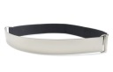STRIEBRENÝ TALÍČEK Opasok spona 30cm x 3cm Zrkadlový opasok