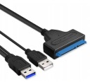 SATA ADAPTÉROVÝ KÁBEL 22 PIN USB 3.0 + USB 2.0 HDD SSD DISK KONVERTOR