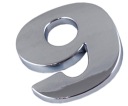 ZNAK ČÍSLO PÍSMENO PÍSMENO CHROME 9 NINE V3L83