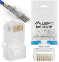 10 ks RJ45 zástrčka kat. 5e priechodná UTP kat
