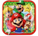 Papierové taniere Super Mario, 8 kusov, 18 cm