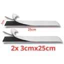 Suchý zips na čalúnené panely 2x 3cm x 25 cm Sada suchých zipsov