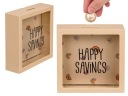 Prasiatko Happy Savings so skleneným sklom