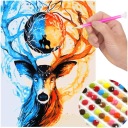 Diamantové vyšívanie DEER Diamantová maľba 5D SET 5D diamantové maľby