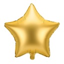 Zlatý saténový fóliový balón STAR 48 cm na HEL na Silvestra