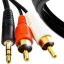 DLHÝ AUDIO AUX KÁBEL MINI JACK 3,5 mm RCA CINCH STEREO 2,8 M 280 CM