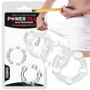 pohlavné krúžky ERECTION RINGS upínacie pre PENIS a SEMENNÍKY sada 3v1