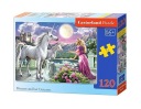 Puzzle 120 Princezná a jej jednorožec CASTOR bcd