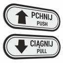 Push Pull - Push Pull - samolepky 4x11