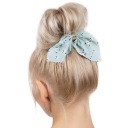 Gumička do vlasov FROTKA, šatka SCRUNCHIES, mätová