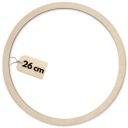 Drevená obruč 26 cm, leštená, na lapač snov, kruh, kruh, základ makramé