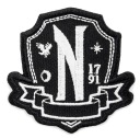 Streda nášivka Adams Nevermore Nažehľovačka na oblečenie 6,5x6,5 cm