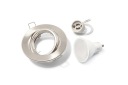 HALOGEN LIGHT SATIN + LED 7W + GU10 SET