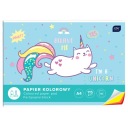 10 listov farebného vystrihovacieho papiera A4 115G