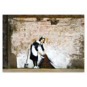 Samolepky A5 LEVEL Banksy Maid Graffiti