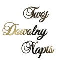 BANNER girlanda VÁŠ NÁVOD ľubovoľný text ZLATÁ