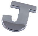 ZNAK PÍSMENO PÍSMENO CHROME J J VEĽKÉ 5,6CM N6X32
