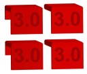 Dištančné podložky na nastavenie čiel 3mm, 4 kusy