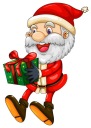 NÁLEPKA NA OKENNÉ SKLO ZRKADLO SANTA CLAUS