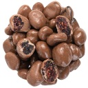 Brusnice v mliečnej čokoláde 250 g kandizované brusnice v čokoláde