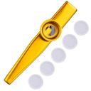 Zlatý KAZOO + MEMBRÁNA zdarma, flauta kazu