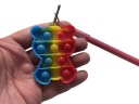 Jemné pero s POP IT kľúčenkou, modré