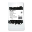 Qoltec Sťahovacie pásky/sťahovacie pásky 2,5 * 100 mm Nylon66 UV čierna