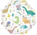Dinosaury narodeninové taniere 23 cm 6 kusov