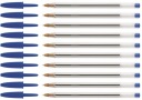 Bic Cristal guľôčkové pero 1mm modré x10