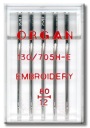 Organ Embroidery 80 poloplochých vyšívacích ihiel
