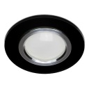 BLACK ROUND GLASS halogénové svietidlo pre LED