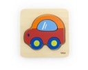 Viga Baby's First Drevené auto puzzle
