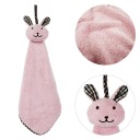 Detská osuška 30x30 Piccolo Rabbit ružová, mikrovlákno Domarex