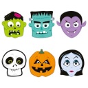 Papierové masky Halloween Monsters 6 kusov ZOMBIE