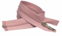 Deliaci zips, púdrovo ružový, 60 cm