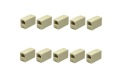 10x KONEKTOR SIEŤOVÉHO KÁBLA KONEKTOR ADAPTÉRA RJ-45