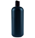 Fľaša s tanierovým uzáverom 500ml, HDPE, 24/410, čierna
