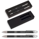 Sada guľôčkových ceruziek SLIM ČIERNA GRAVÍRKA ZS04C