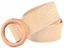 PLETENÝ SLAMENÝ BOHO OPASOK, ELASTICKÁ ECRU SPONKA