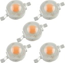 5x 1W FULL SPECTRUM LED 380-840nm Bridgelux Dual 2*23*45mil