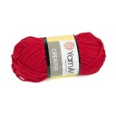 50g priadza 100% bavlna YarnArt Creative červená 237