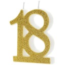 Narodeninová sviečka ČÍSLO 18 na tortu OSEMNÁSŤ