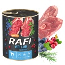 DOLINA NOTECI RAFI Mokré krmivo pre psov Jahňacie mäso 800g