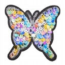 Flitrová TERMO aplikácia, nášivka BUTTERFLY, nažehľovačka