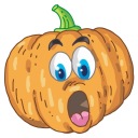 ZRKADLOVÁ NÁLEPKA NA OKNO HALLOWEEN PUMPKIN TEKVICA