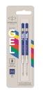 Náplň do pera Parker Gel M Blue, 2 kusy