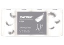 2W toaletný papier Katrin Plus, biely, 8 roliek
